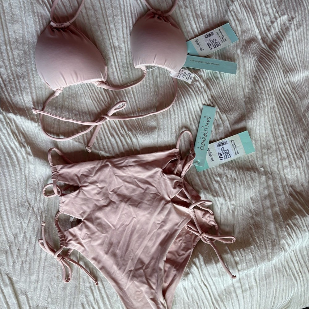 NWT San Lorenzo High Waisted Bikini Set